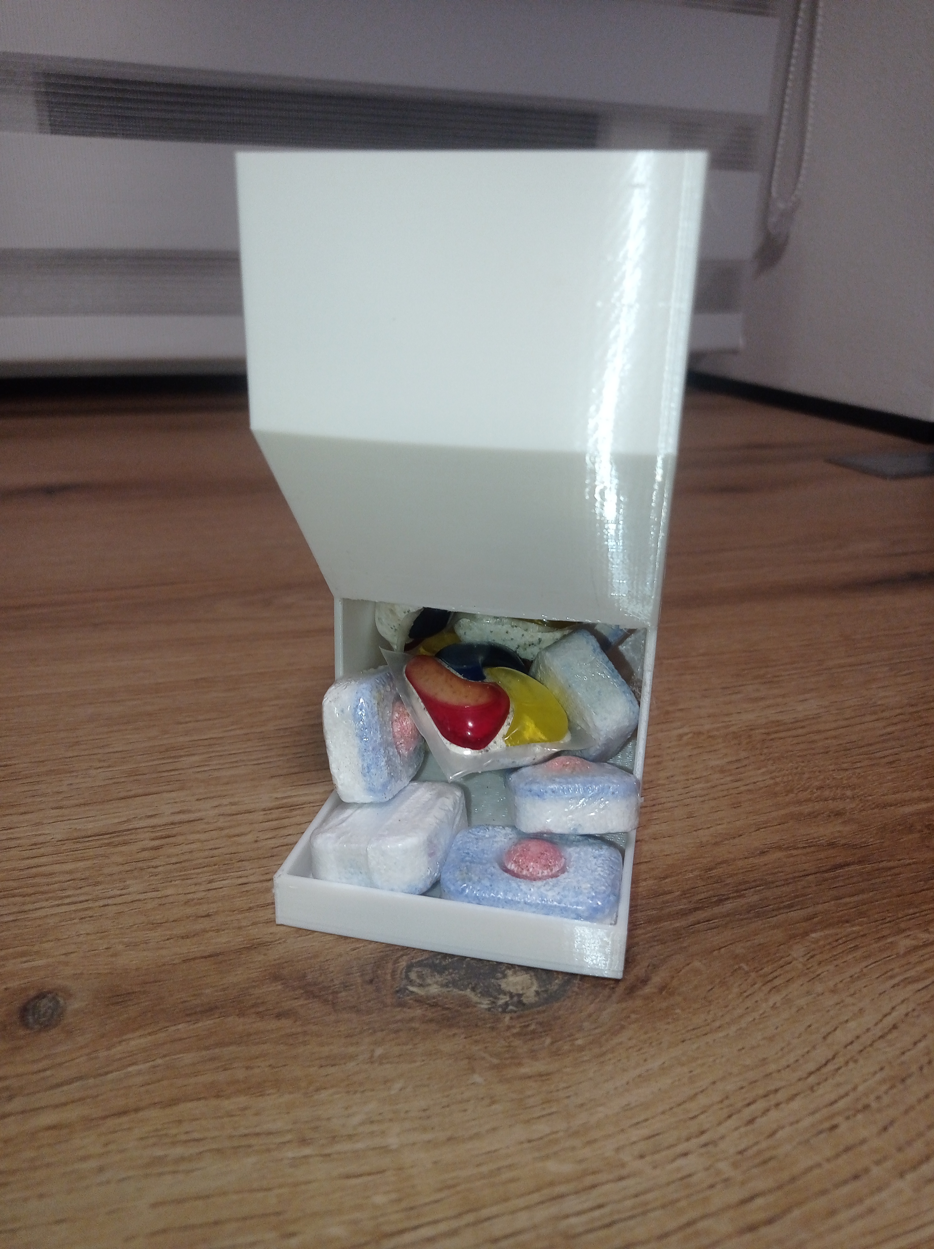 dishwasher tablets container