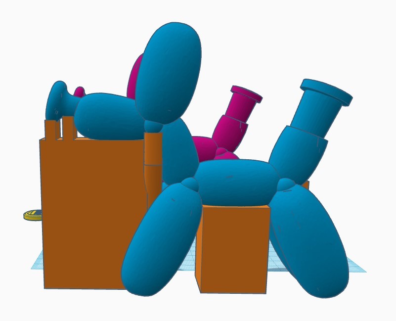 Miniatura 3 do modelo 3D Balloon Dog Pipe 420