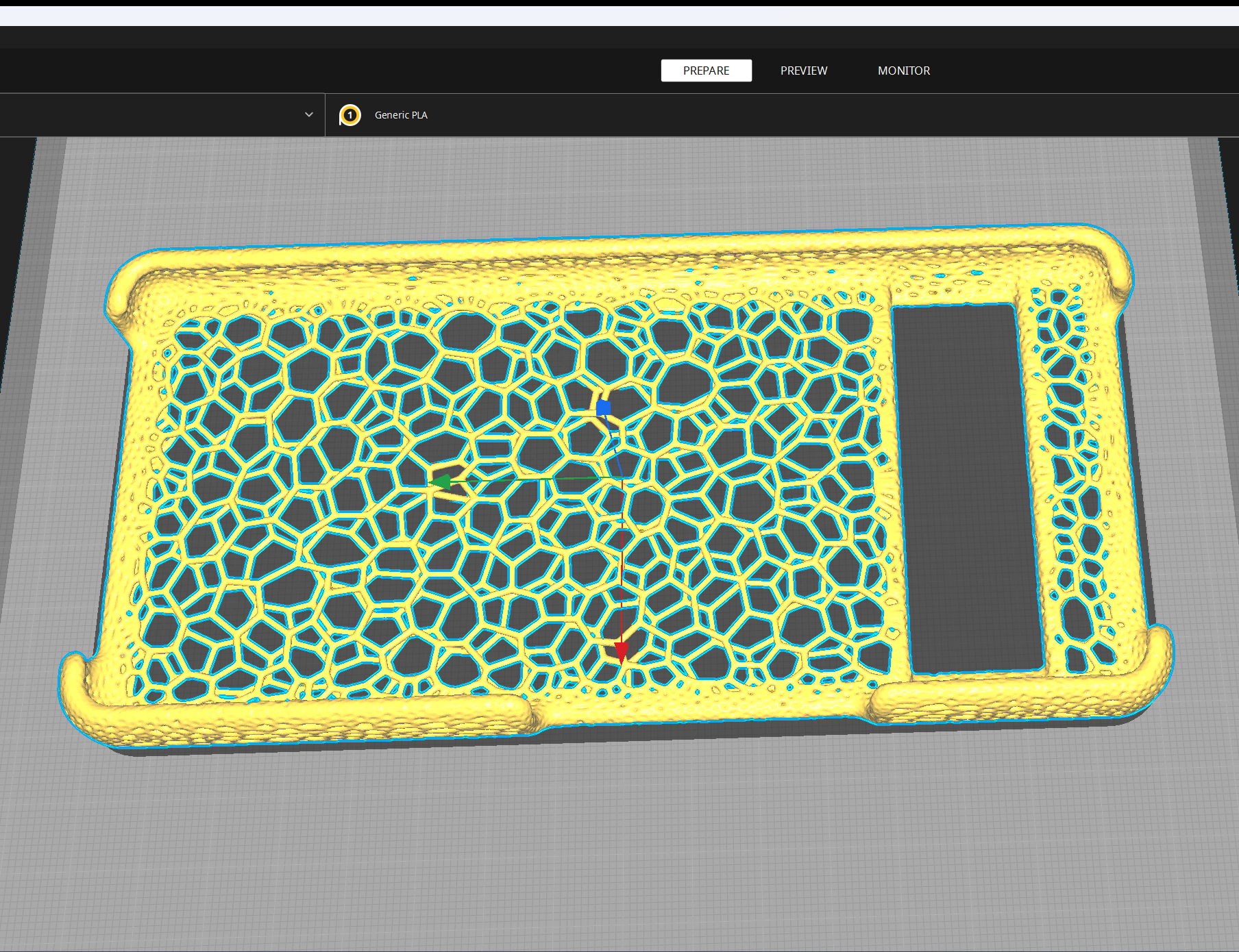 Pixel 7 phone voronoi AI case 3D model thumbnail