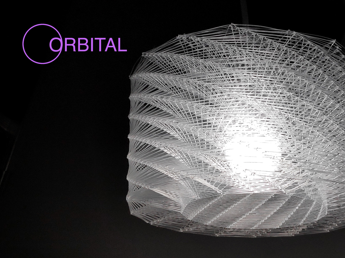 Orbital. Structural printing. Print-In-Place lamp