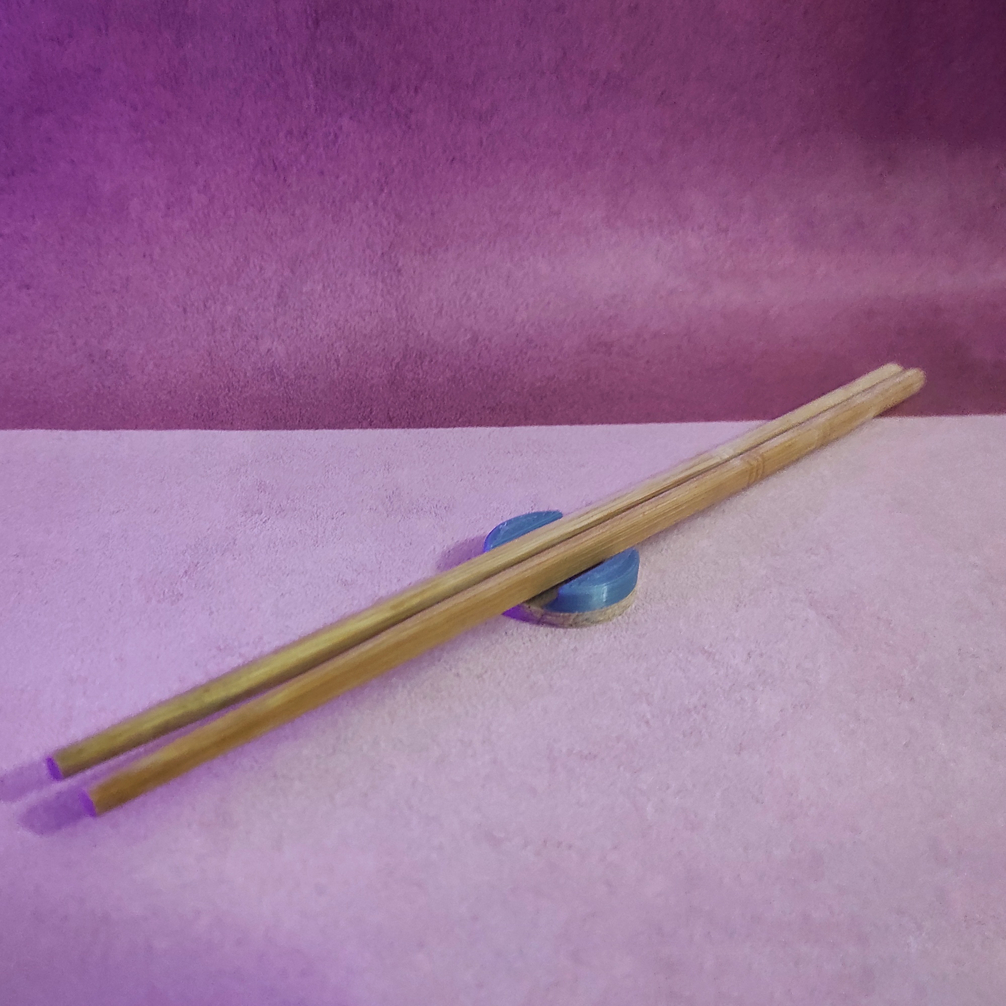 Simple round puck chopstick holder by Pirzmag Download free STL model