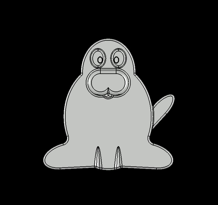 Walrus Chopstick holder by scooter_magavin | Download free STL model