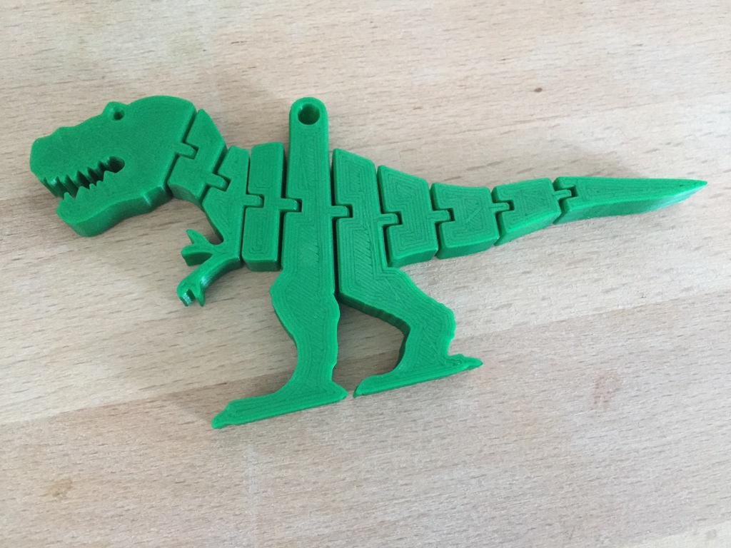 Miniatura 2 do modelo 3D Flexi-Trex Keyring