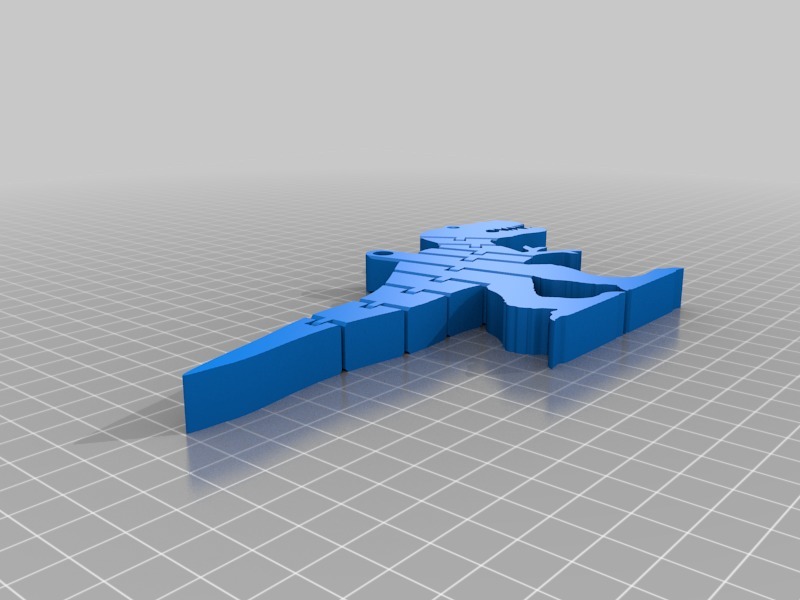 Miniatura 4 do modelo 3D Flexi-Trex Keyring