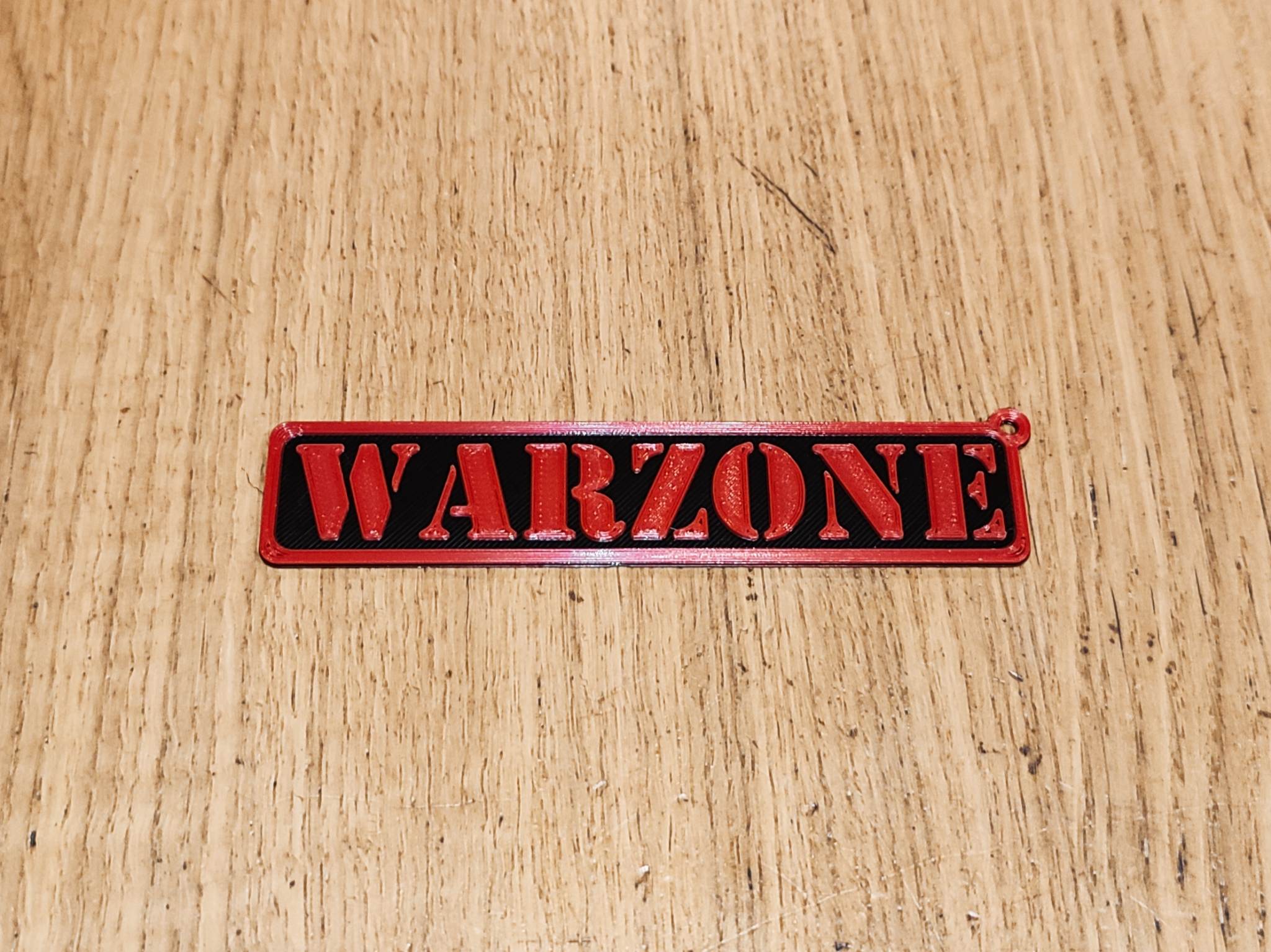 WARZONE Keychain + your NICKNAME / TEXT