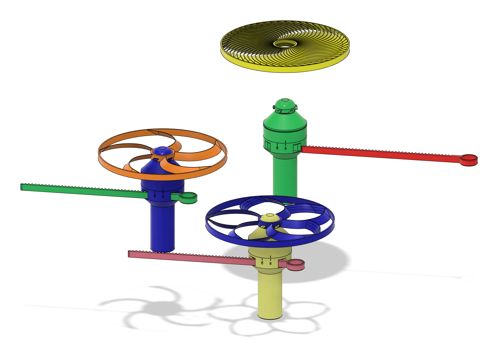 Slightly over engineered Pull Copter flies over 20 meters