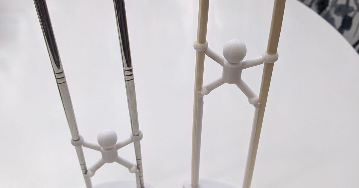 Chopstick Stilts by Average Bearded Dad Download free STL model