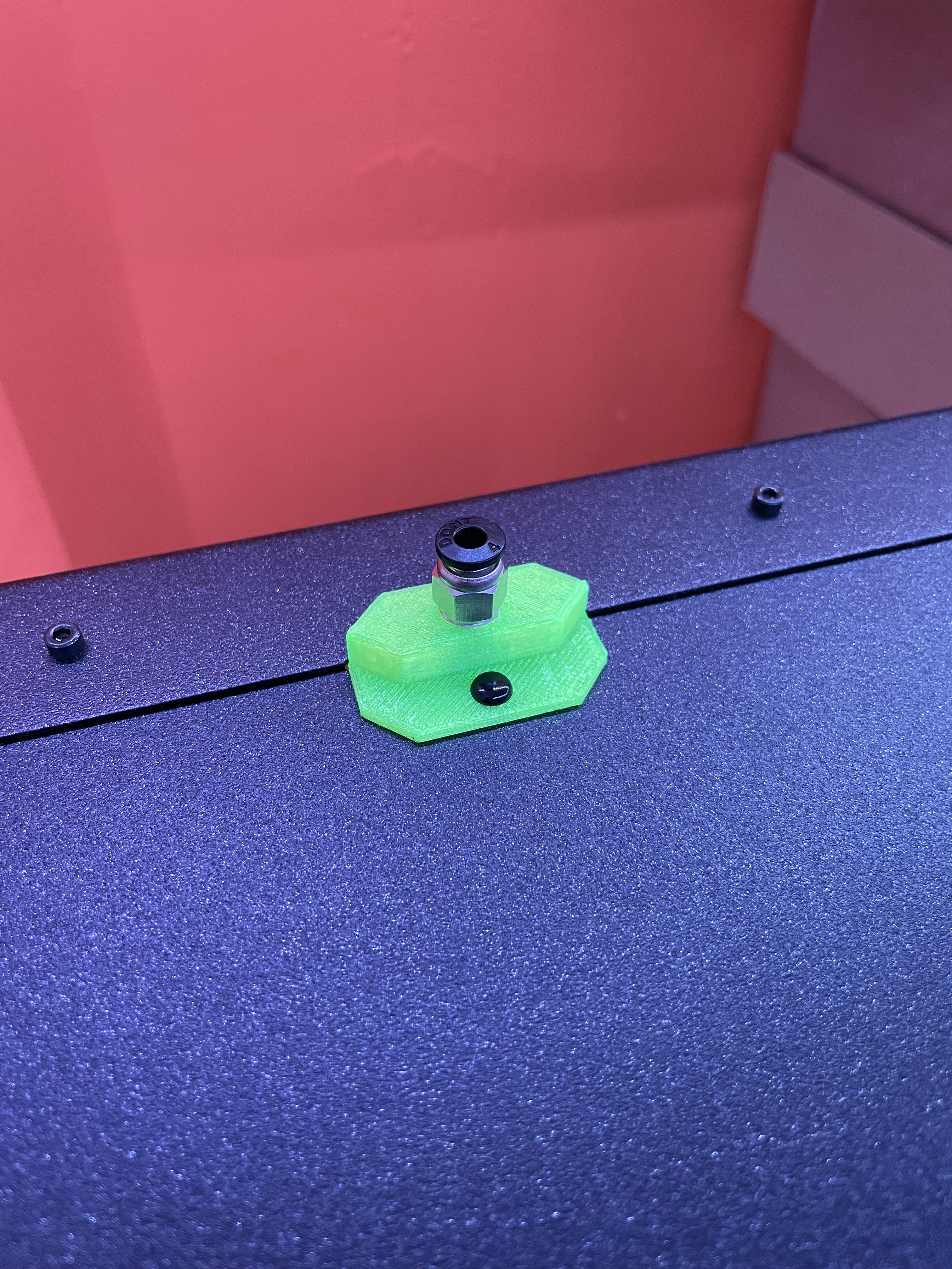 Bulkhead fitting for Prusa Enclosure - UPDATED
