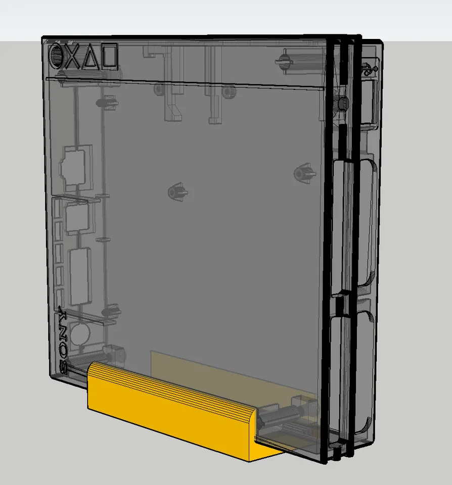 PS2 Slim Minimal Stand by mknrls | Download free STL model | Printables.com