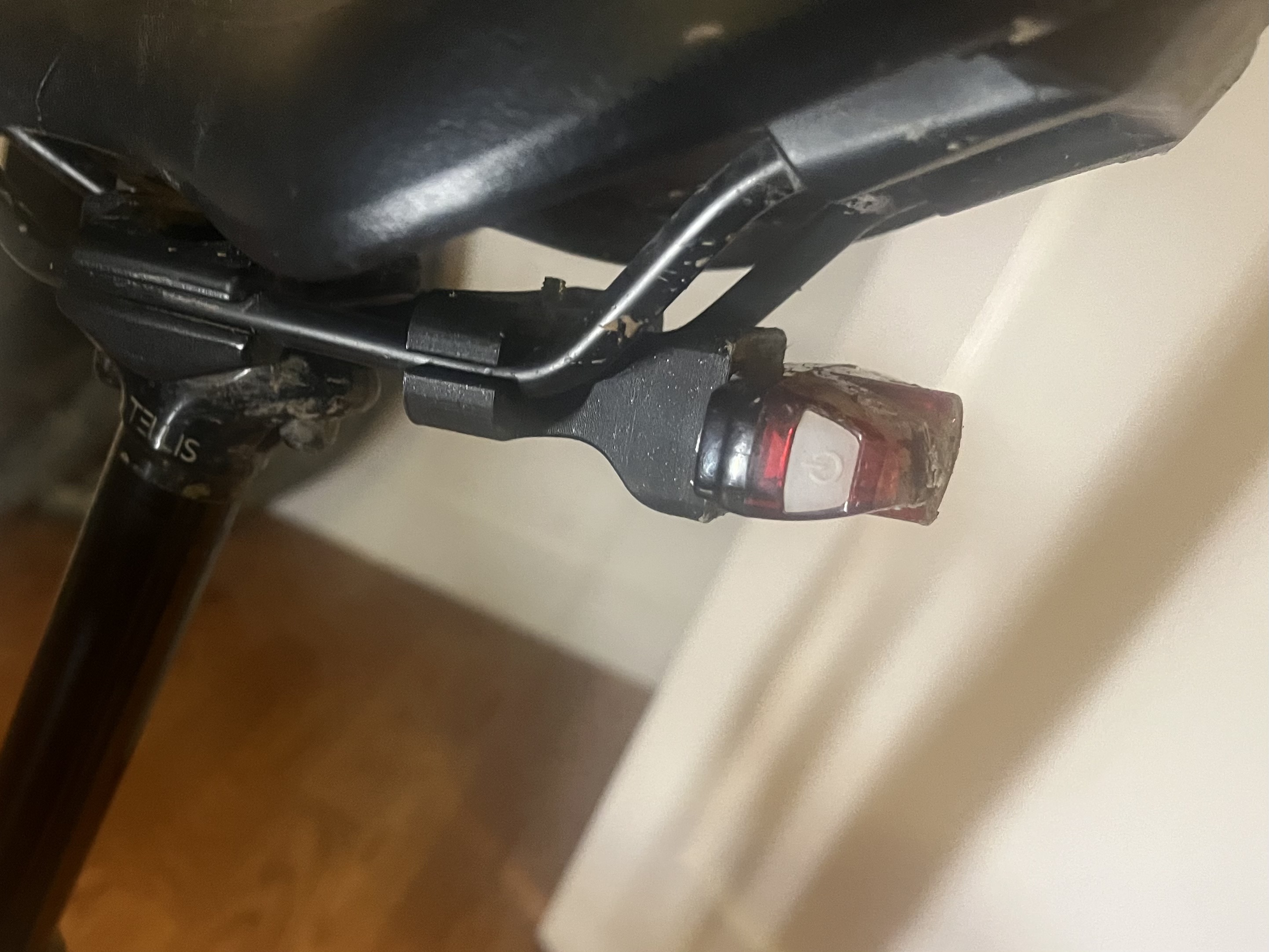 Bike Cateye rear light saddle rail mount by bjamdesign Download