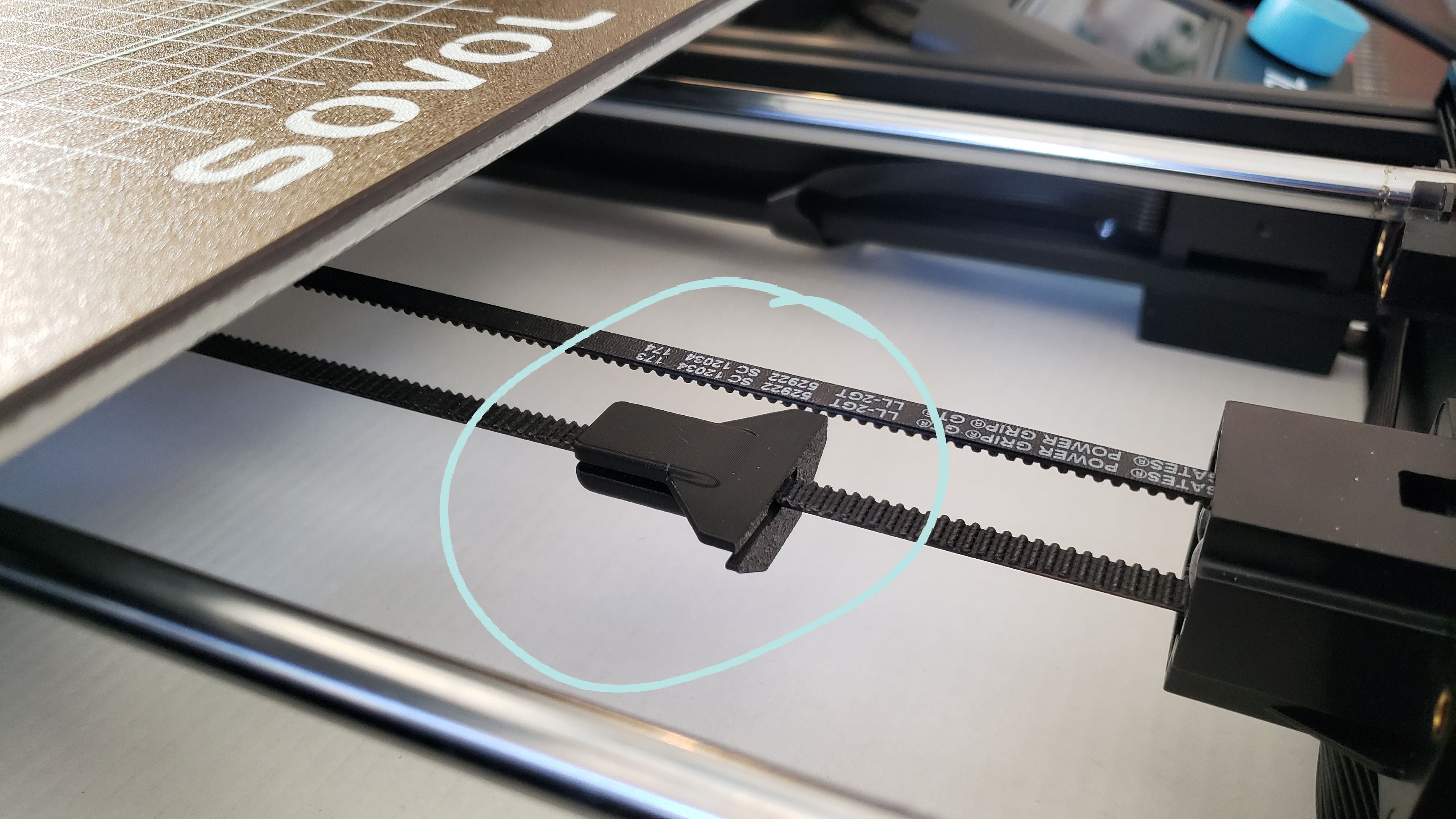 GT2 Belt Mounted Y-Stop for SOVOL SV06 3d printer 3D model thumbnail