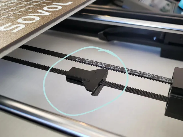 GT2 Belt Mounted Y-Stop for SOVOL SV06 3d printer