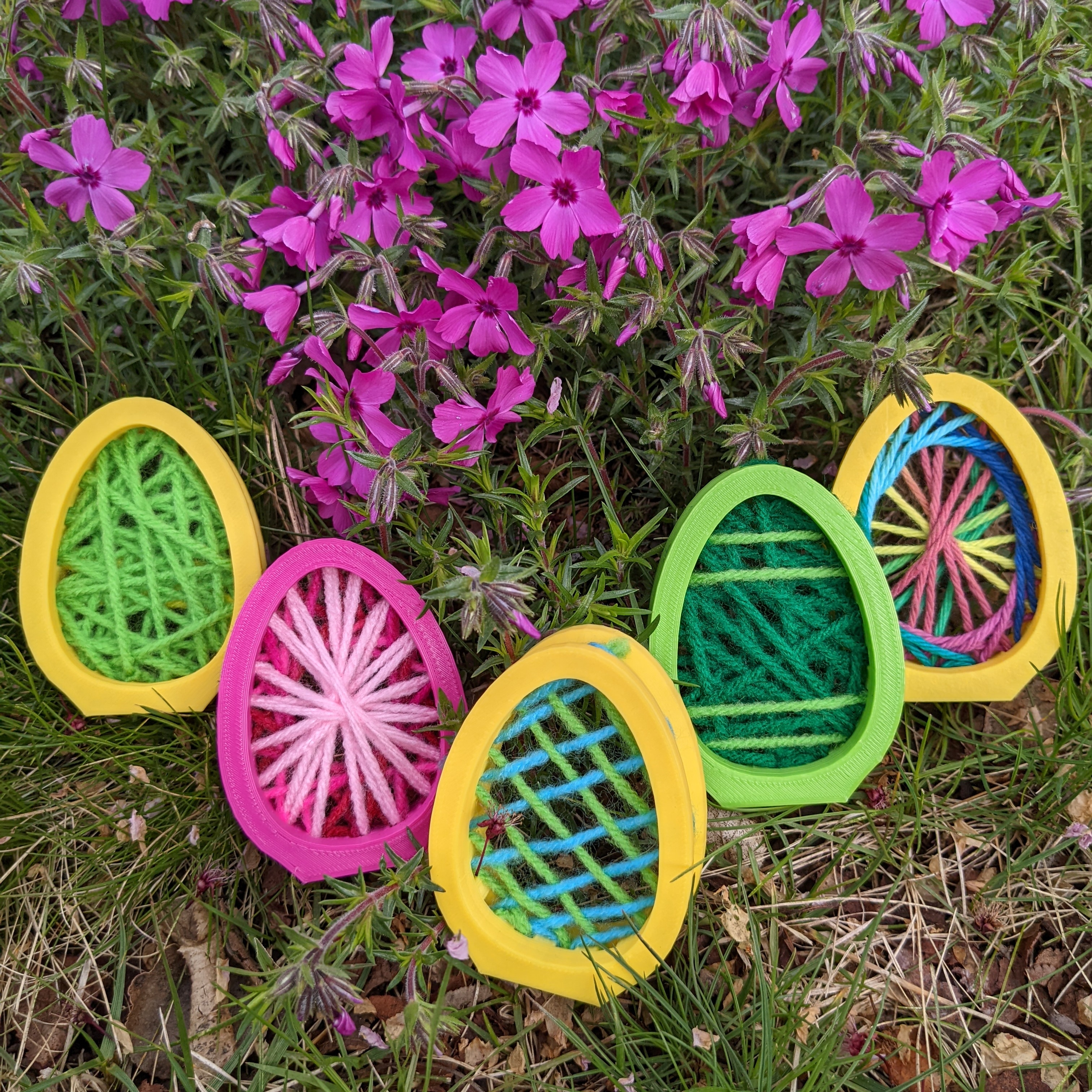 Standing String Art - Easter Egg for Kids