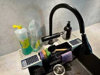 Free STL file Kitchen Sink Organizer 🔪・3D printing template to  download・Cults