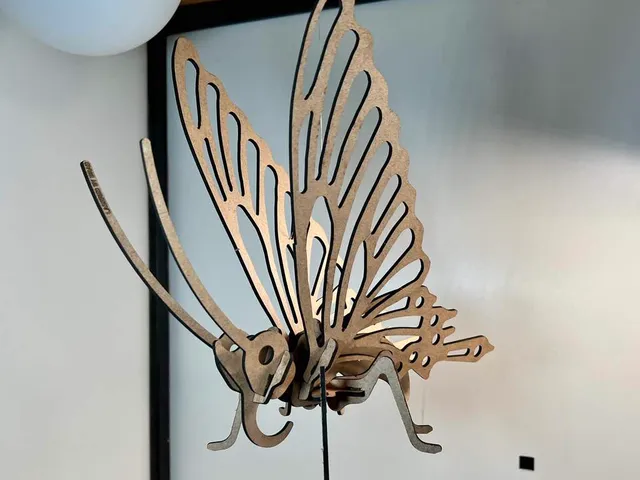 3D Puzzle Butterfly for CNC or Laser