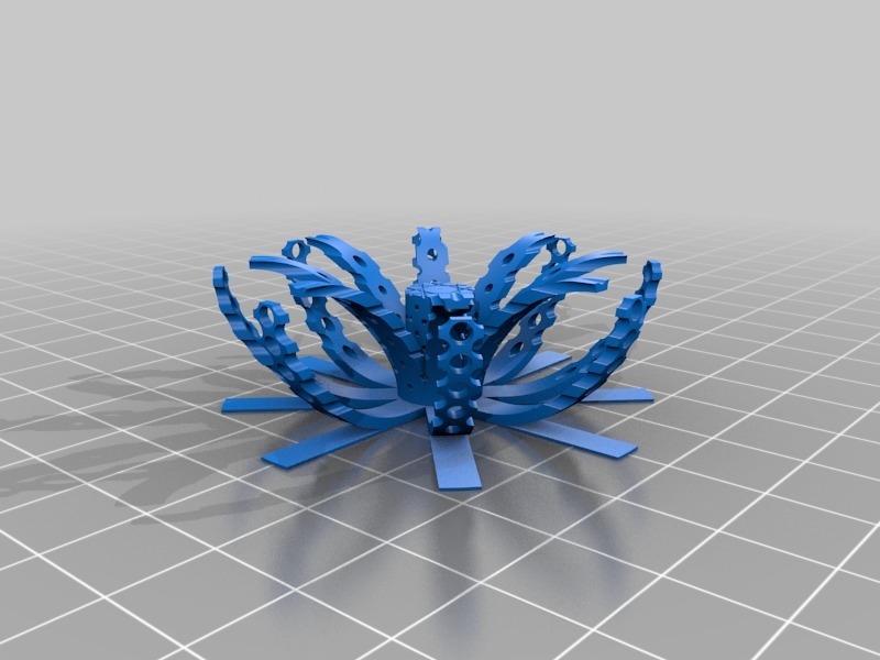 Radial-pattern print cooling test