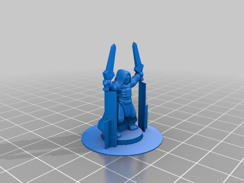Khem Ra Khu Monk C with supports, printable