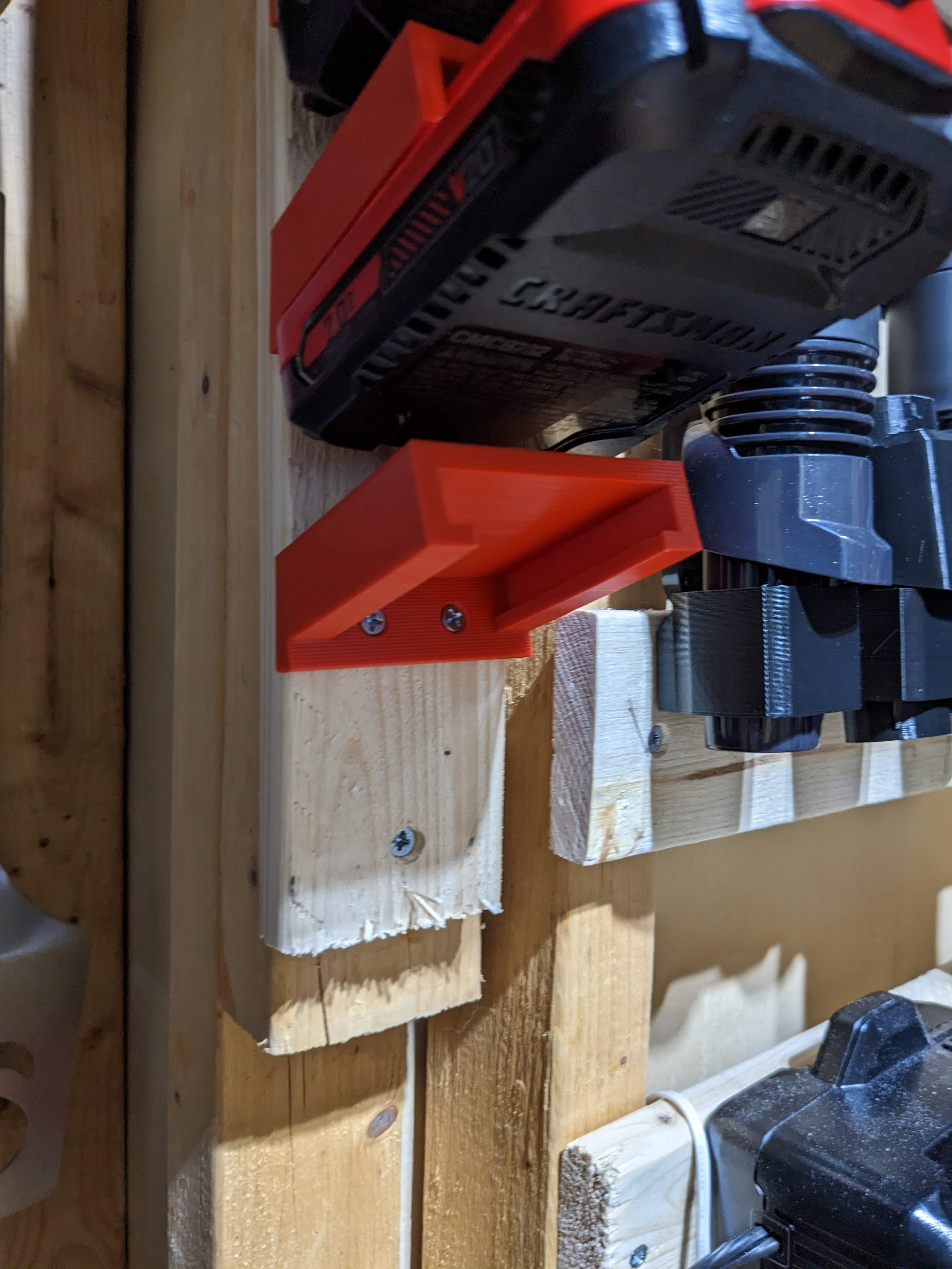 Cordless tool battery holder by rotfsmlsh Download free STL model