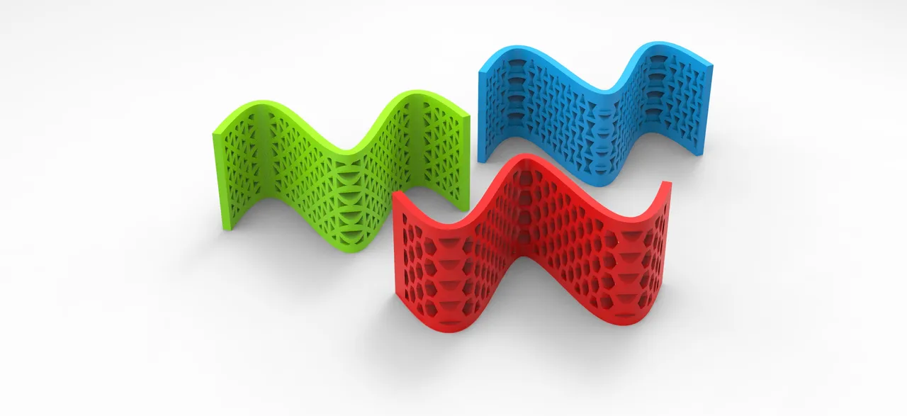 Sine wave chopstick holder by AVskunkworks | Download free STL model ...