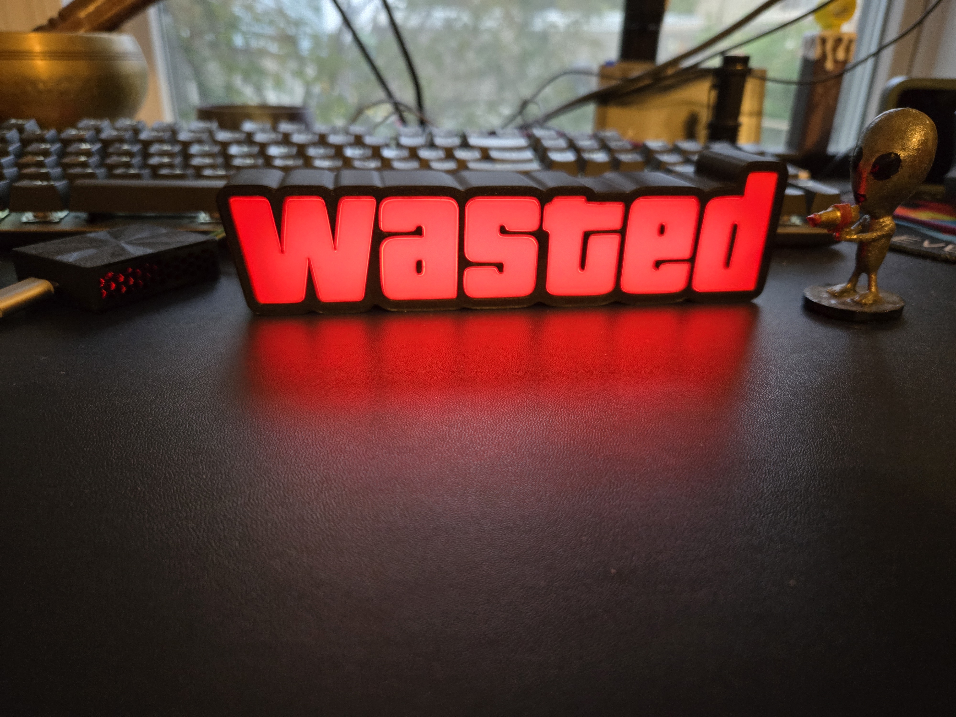 GTA WASTED Lamp Back Cover REMIX 3D model thumbnail