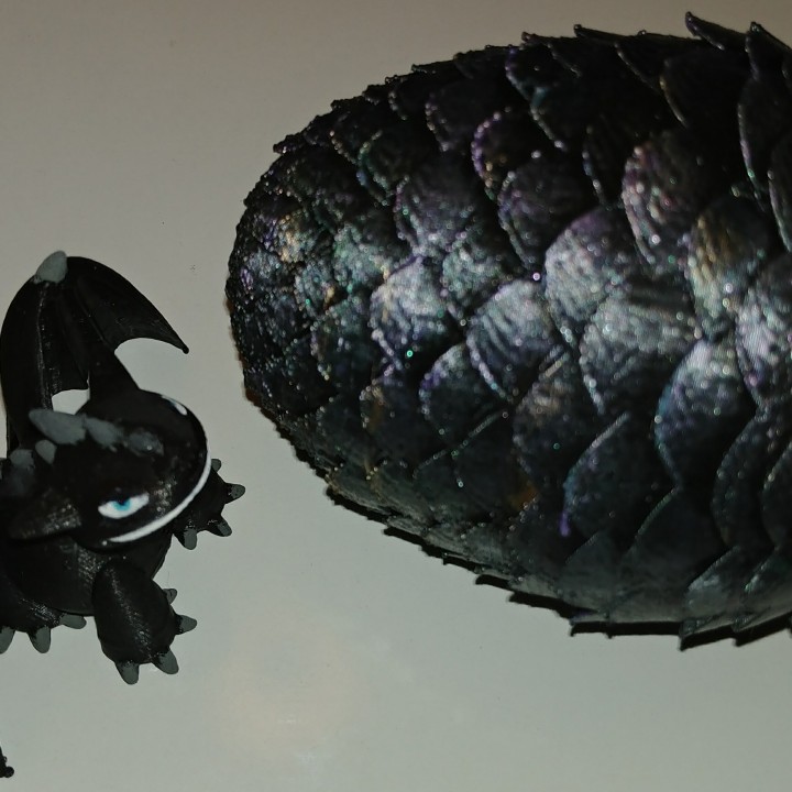 Dragon Egg & Dragon - Articulated