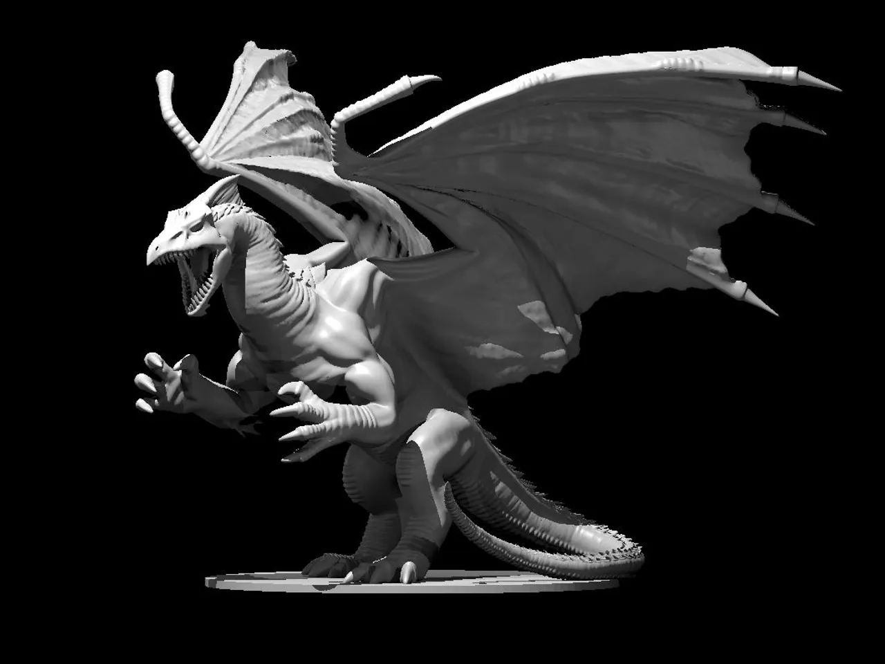 White Dragon by MZ4250 | Download free STL model 