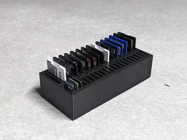 Simple Dense SD Card Holder