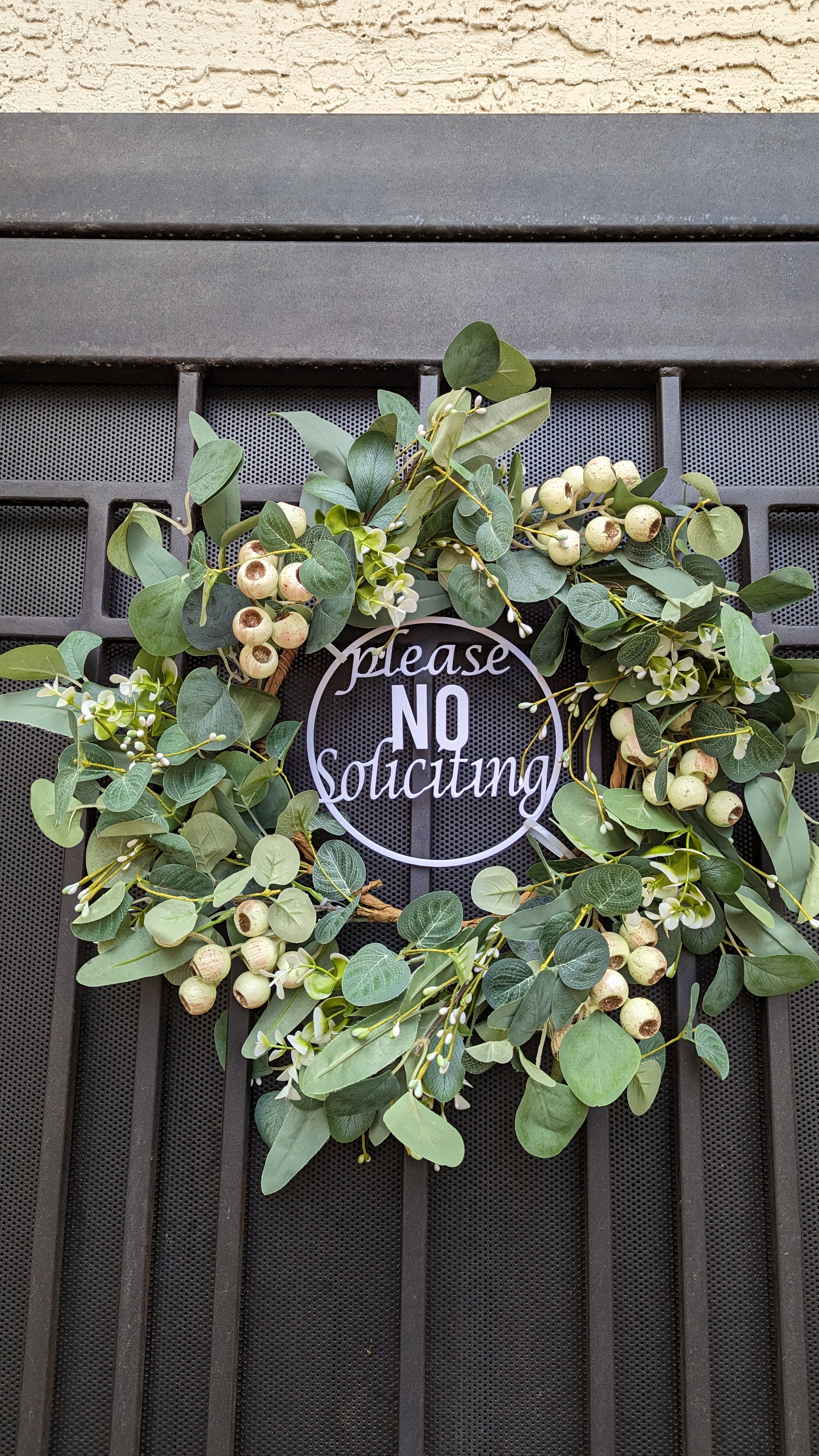 No Soliciting Sign