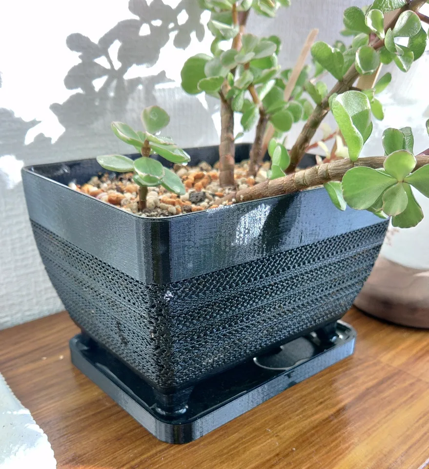 Mesh-style Pot Inspired by Bonsai PlanterSquare design by TKS | Download  free STL model | Printables.com