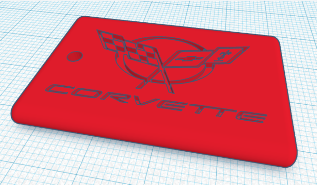 Chevy Corvette Keychain By Marlin Download Free STL Model Chevy Corvette Keychain By Marlin Download Free STL Model
