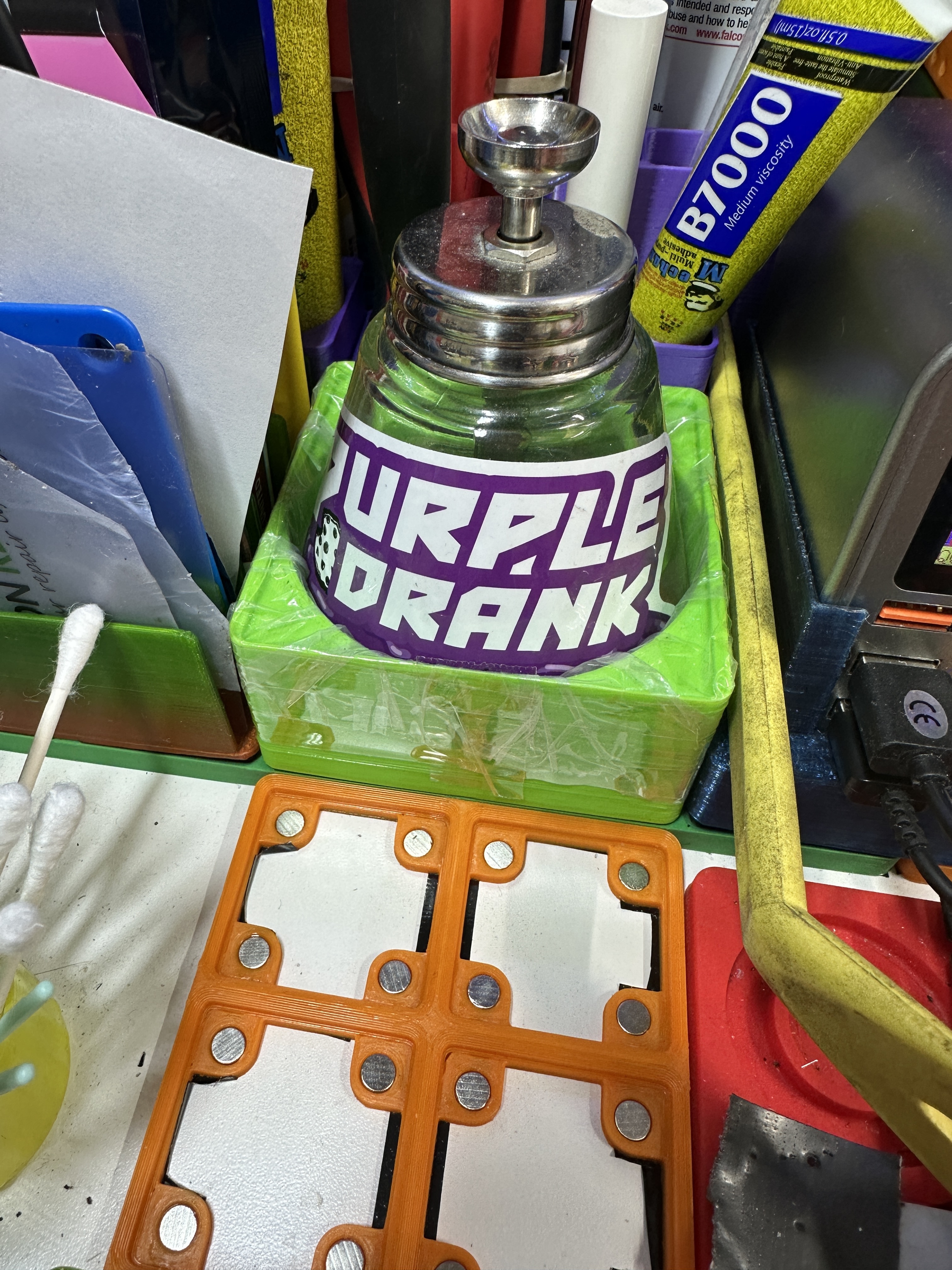Gridfinity 81mm Alchohol Dispenser Holder