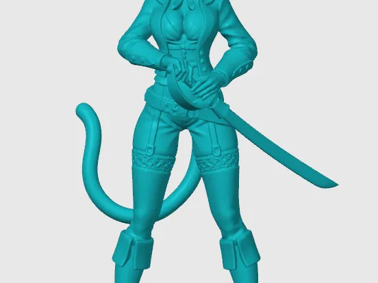 Anime cat-girl figurine 25