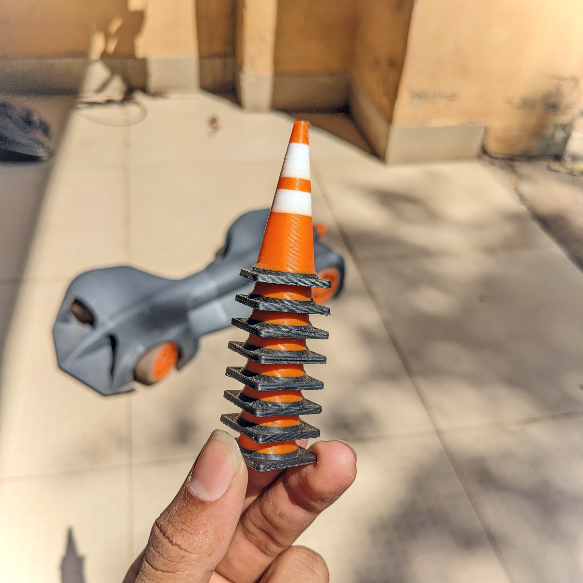 Miniatura 3 do modelo 3D Traffic cones - Stackable design
