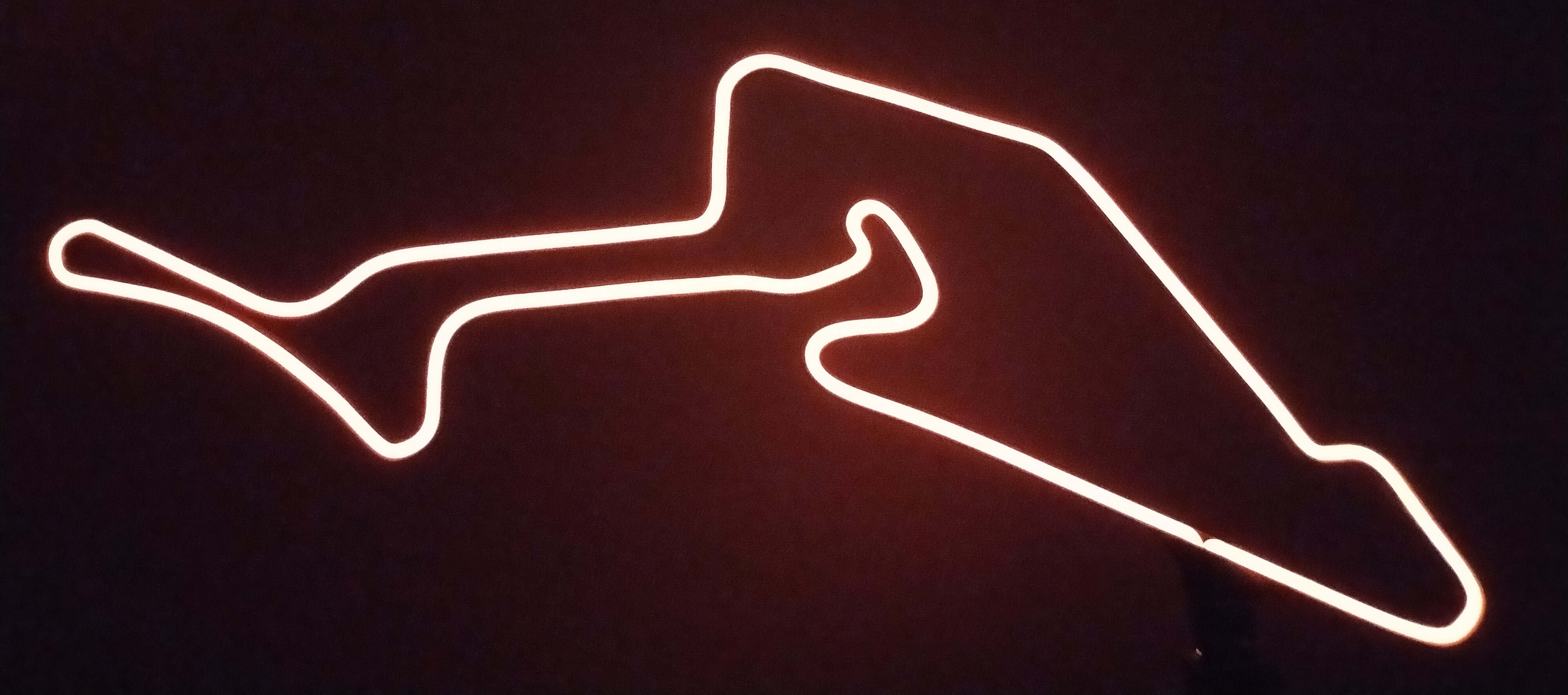 Mini neon sign of Nurburgring GP track