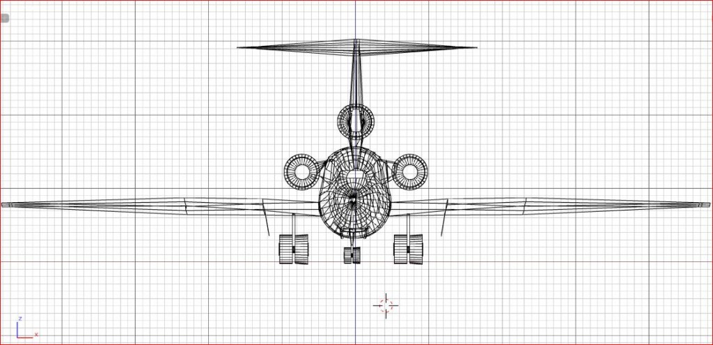 Boeing 727 Low-Poly