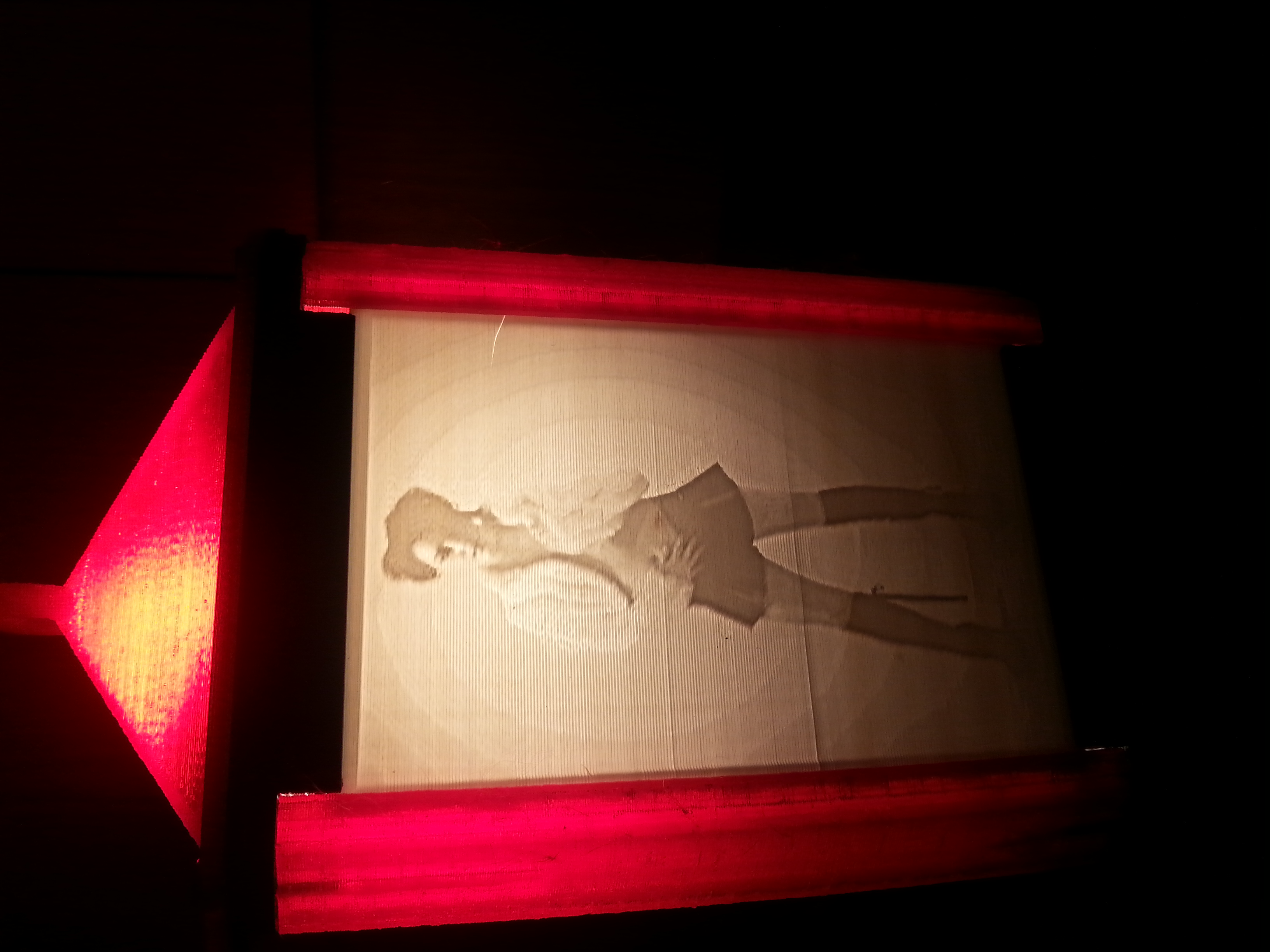 Miniatura 3 do modelo 3D Customizable Lithophane lamp
