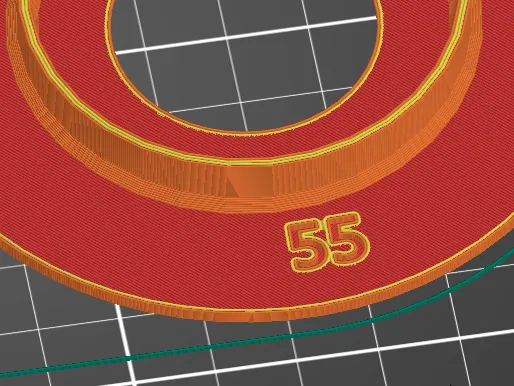 Labeled centering discs