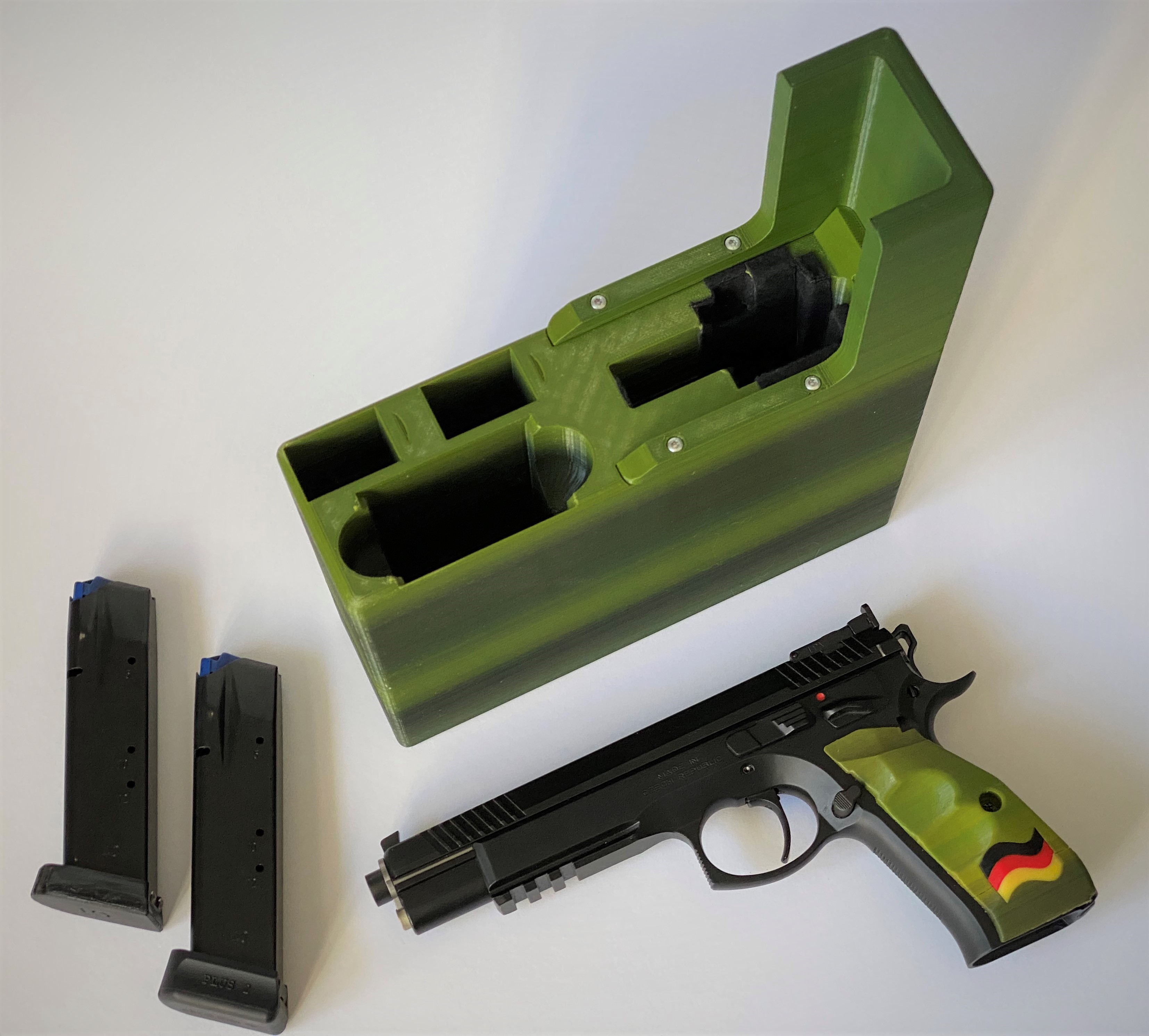 Compact Holster Box for a CZ 75 Taipan Handgun (9mm Luger)