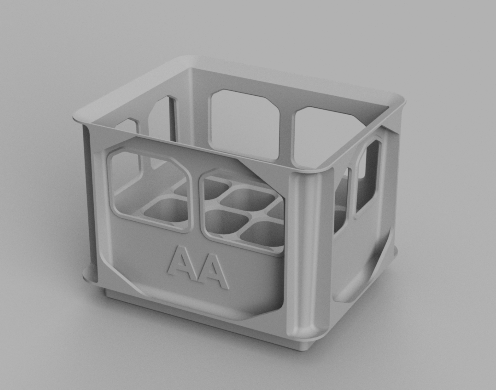CrateStyle AA Battery Holder by EB Engineering Download free STL