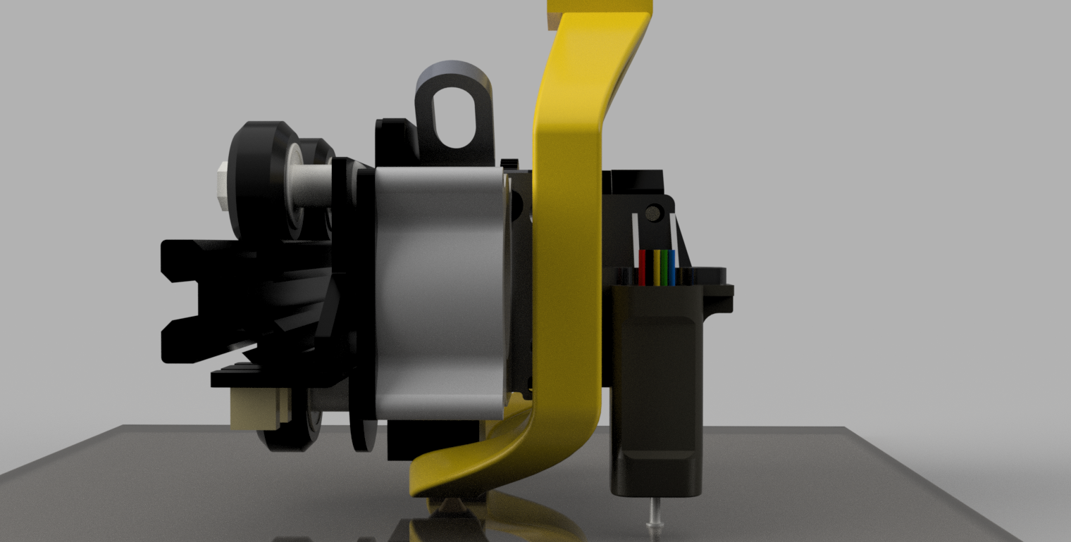 Ender 3 S1 part cooling fan duct for 5015 Fan clear view of the 1st