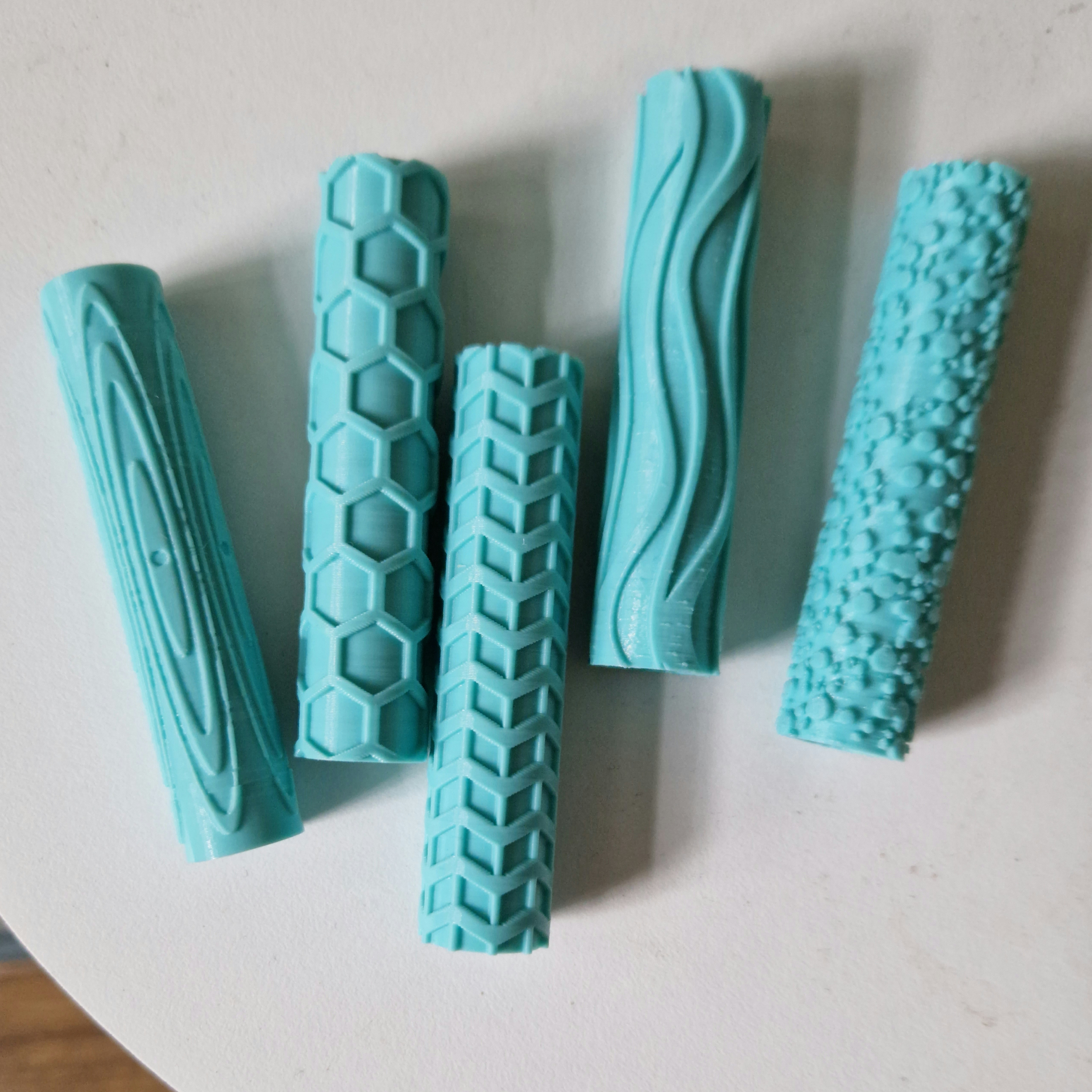 Miniatura 2 do modelo 3D Pattern rollers for clay