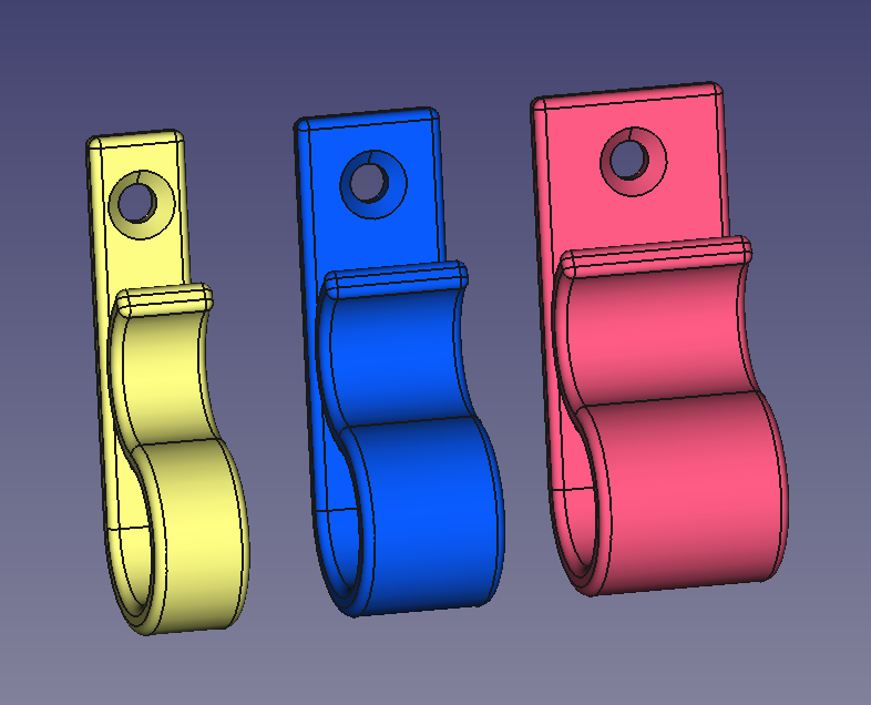 Miniatura 3 do modelo 3D Recycling bin bag hook