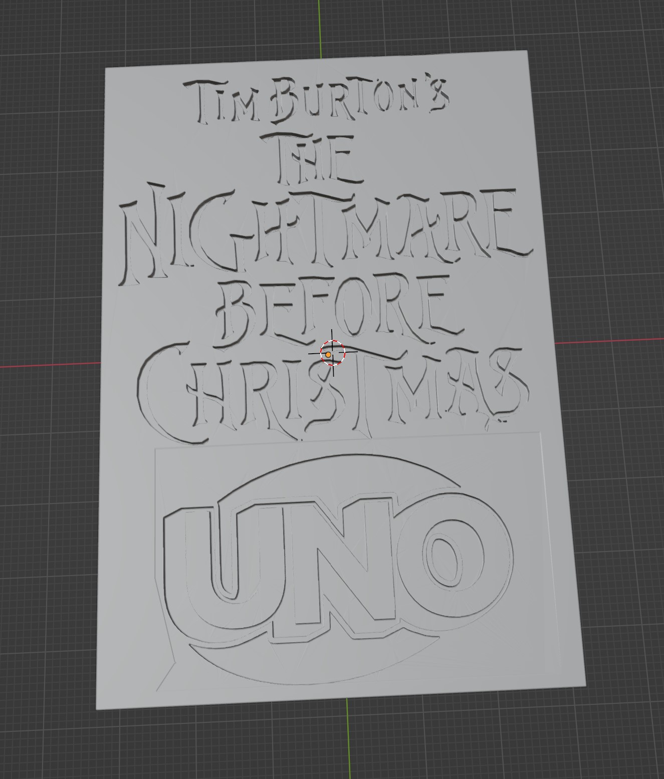 The Nightmare Before Christmas Uno card box