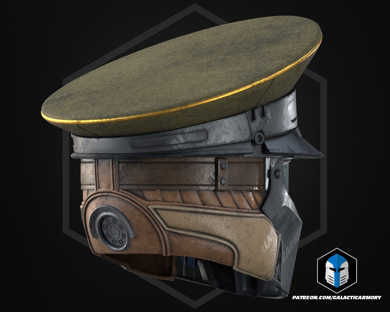 HD2 Commandant Helmet - 3D Print Files — thumbnail 8