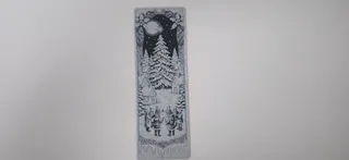 Christmas Carolers Snowy Village Bookmark