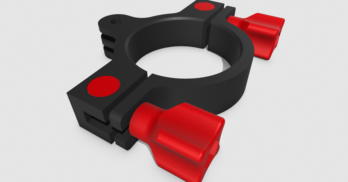 Action cam holder for bike forks by Duboaa Download free STL model