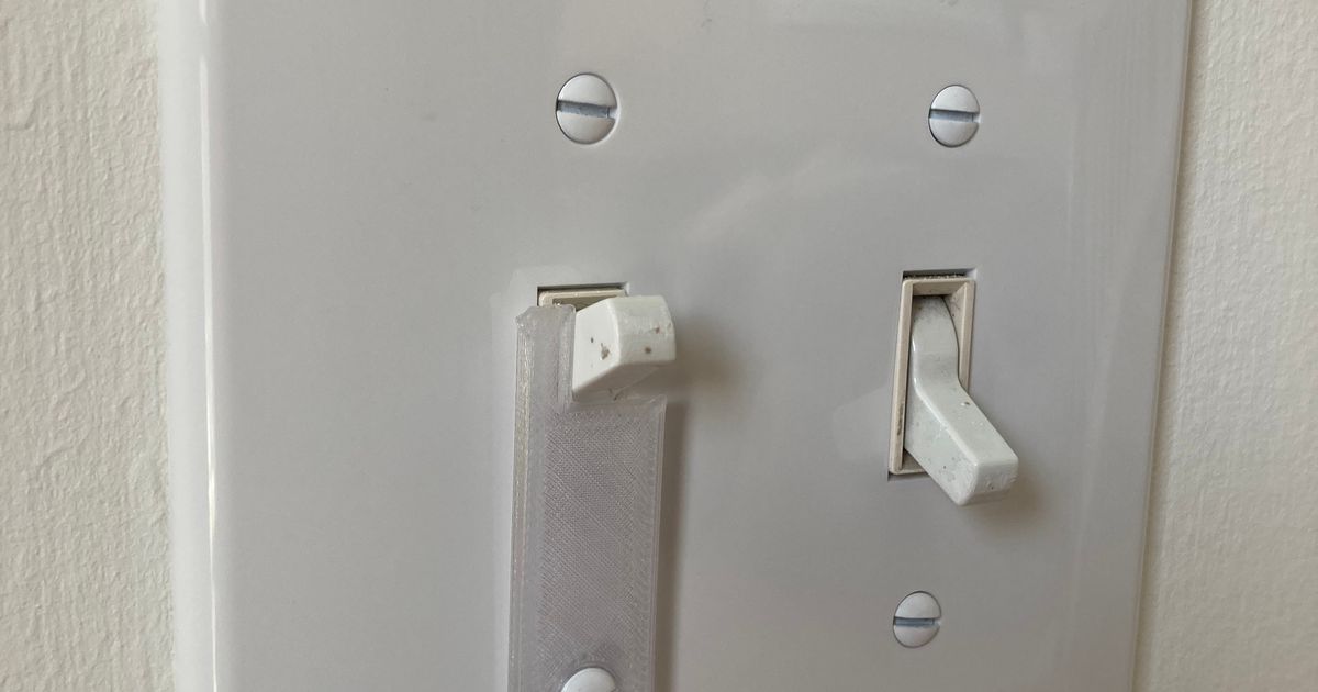 Light Switch Guard by PrinterPete Download free STL model