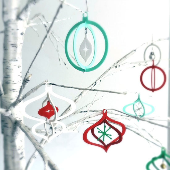 Mid-Century Modern Christmas Ornaments  - Part II