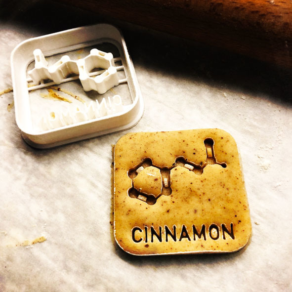 Chemistry Cookie Cutter - Cinnamon Molecule