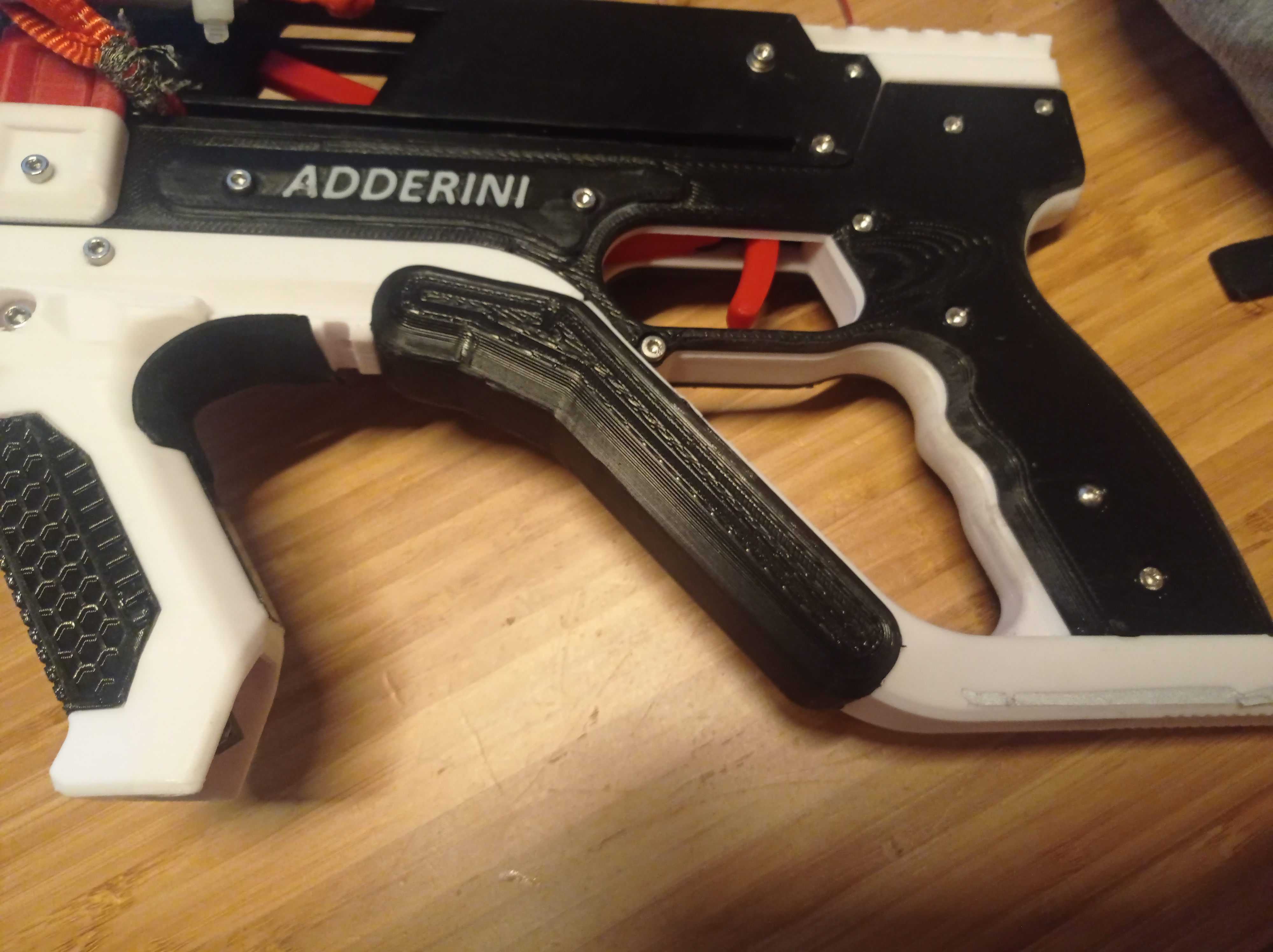 Adderini cocking lever reinforcement & grip